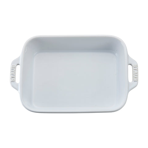 Ceramics - 7.5" X 6" Rectangular Baking Dish - White