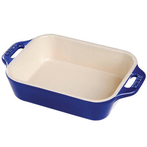 Ceramics - 10.5" X 7.5" Rectangular Baking Dish - Dark Blue