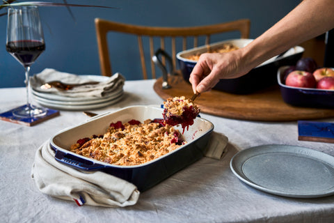 Ceramics - 10.5" X 7.5" Rectangular Baking Dish - Dark Blue