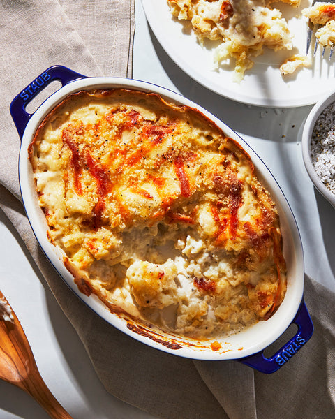 Ceramics - 9" Oval Baking Dish - Dark Blue