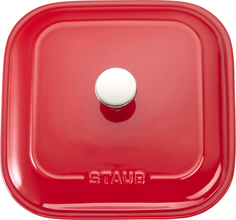 Ceramics - 9" Square Covered Baking Dish - Cherry