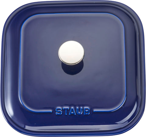 Ceramics - 9" Square Covered Baking Dish - Dark Blue