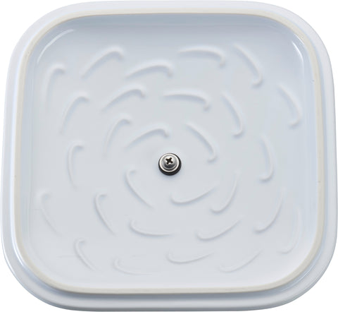 Ceramics - 9" Square Covered Baking Dish - White