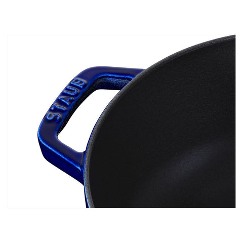 Cast Iron - Specialty Shaped Dutch Ovens - 3.75-qt Essential French Oven Lilly Lid - Dark Blue