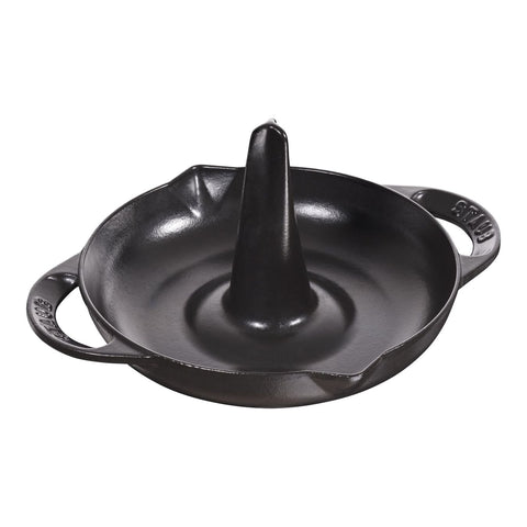 Cast Iron - 9.5" Vertical Chicken Roaster - Black