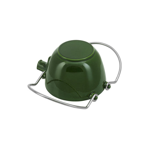 Cast Iron - 1-qt Round Tea Kettle - Basil