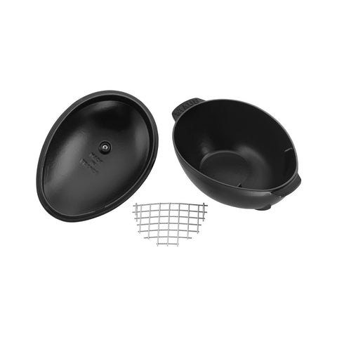 Cast Iron - 2-qt Mussel Pot - Black