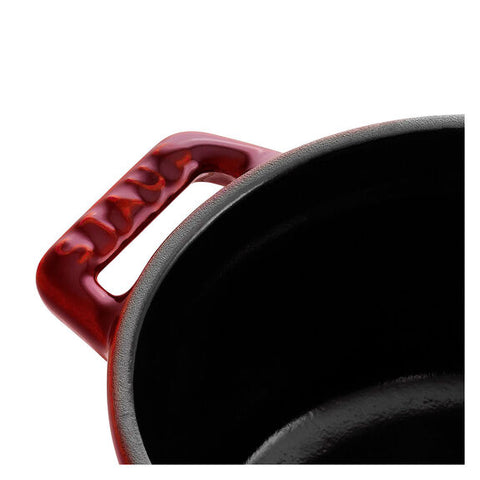 Cast Iron - 0.25-qt Mini Round Cocotte - Grenadine