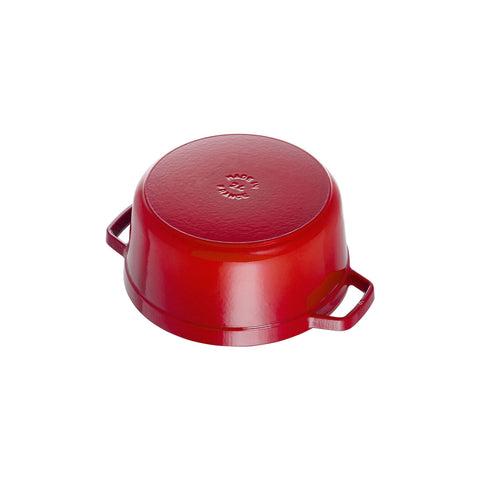 Cast Iron - 9-qt Round Cocotte - Cherry