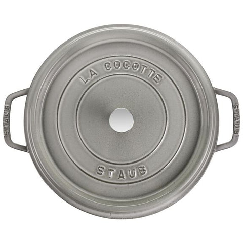 Cast Iron - 9-qt Round Cocotte - Graphite Grey