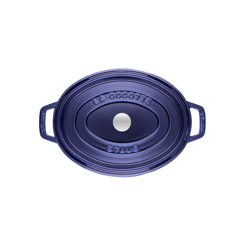 Cast Iron - Oval Dutch Ovens - 7-qt Oval Dutch Oven - Dark Blue