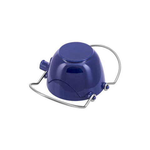 Cast Iron - 1-qt Round Tea Kettle - Dark Blue