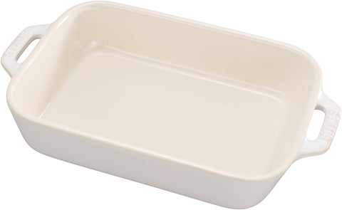 Ceramics - 7.5" X 6" Rectangular Baking Dish - Rustic Ivory