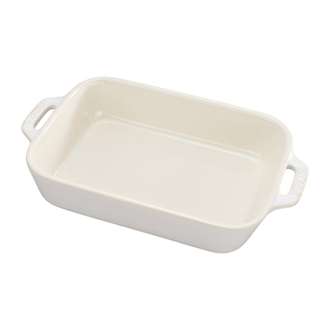 Ceramics - 7.5" X 6" Rectangular Baking Dish - Rustic Ivory