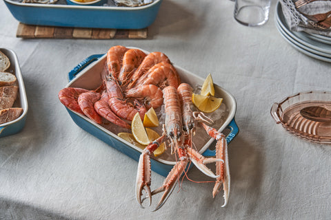 Ceramics - 10.5" X 7.5" Rectangular Baking Dish - Rustic Turquoise