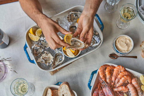 Ceramics - 13" X 9" Rectangular Baking Dish - Rustic Turquoise