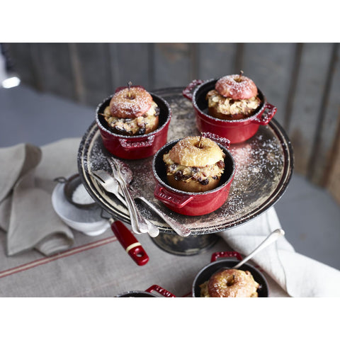 Cast Iron - 0.25-qt Mini Round Cocotte - Cherry