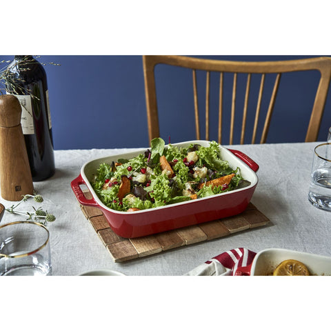 Ceramics - 13" X 9" Rectangular Baking Dish - Cherry