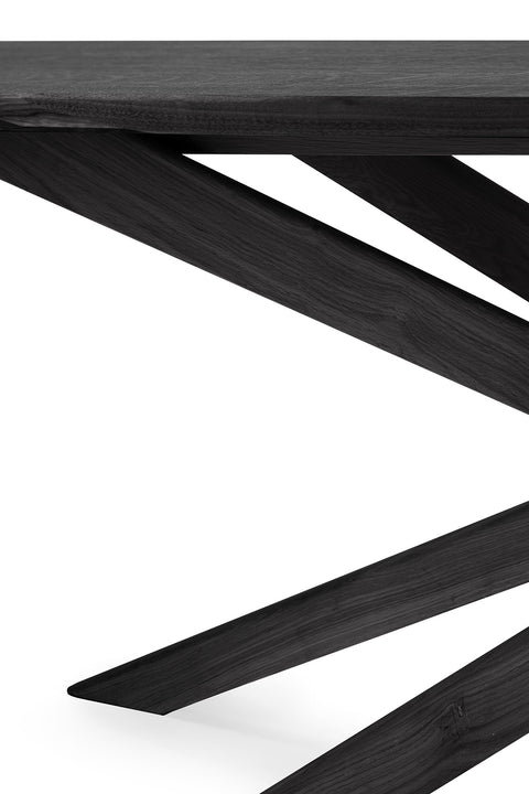 Mikado Dining Table, 94.5" - Black Oak