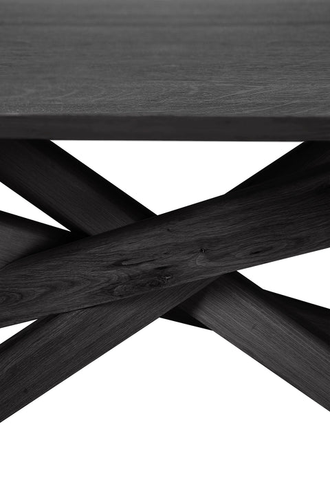 Mikado Dining Table, 80" - Black Oak