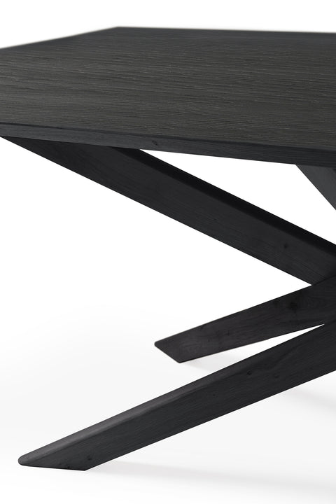 Mikado Dining Table, 94.5" - Black Oak