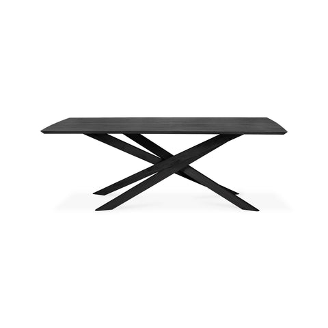 Mikado Dining Table, 94.5" - Black Oak