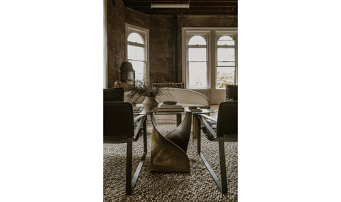 Twist Accent Table Brass