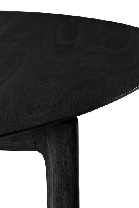 Bok Round Extendable Dining Table - Oak Black