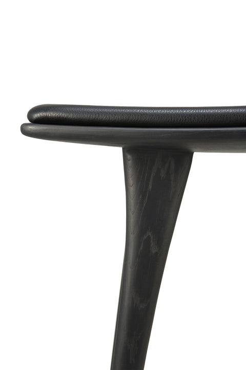 Osso counter stool - Black Oak - Black Leather