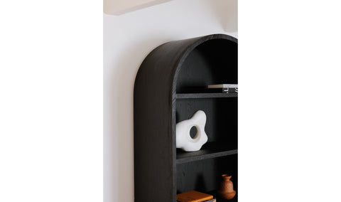 Wilde Display Cabinet Black Oak