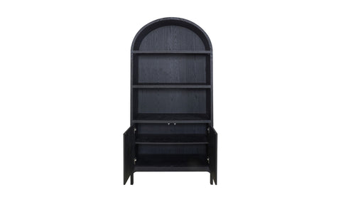 Wilde Display Cabinet Black Oak