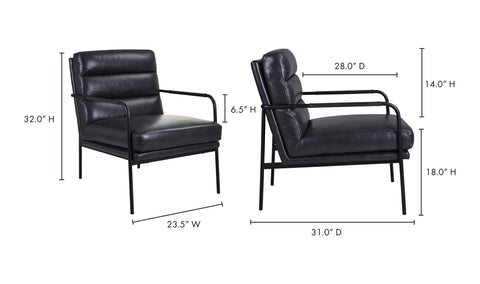 Verlaine Chair Raven Black