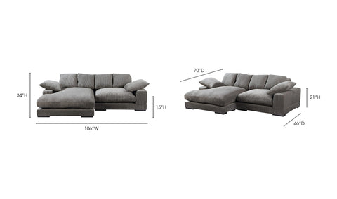 Plunge Sectional Dark Grey