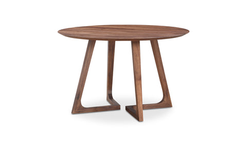 Godenza Round Dining Table Walnut