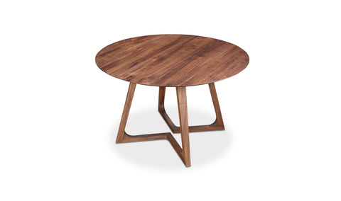 Godenza Dining Table Round - Walnut - IN STOCK