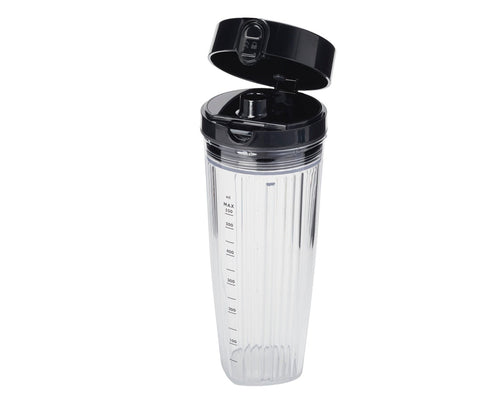 Enfinigy - Personal Blender Jar, Drinking Lid, Vacuum Lid - Black