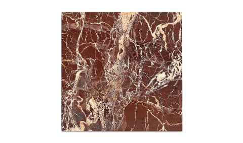 Rosa Accent Table Rosso Levanto Marble