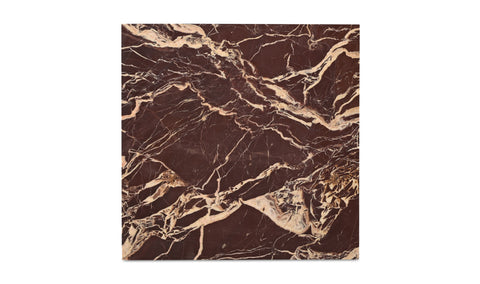 Rosa Accent Table Rosso Levanto Marble