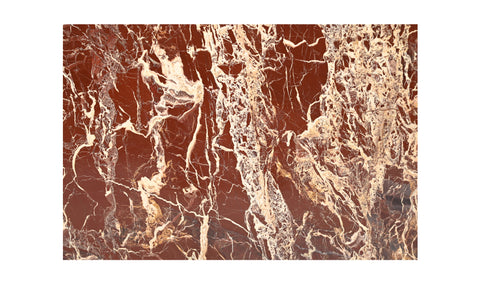 Rosa Accent Table Rosso Levanto Marble