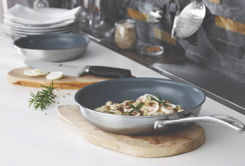 Spirit 3-Ply Ceramic Nonstick - 2-pc Stainless Steel Ceramic Nonstick Fry Pan Set