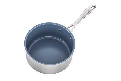 Spirit 3-Ply Ceramic Nonstick - 3-qt Stainless Steel Ceramic Nonstick Saucepan