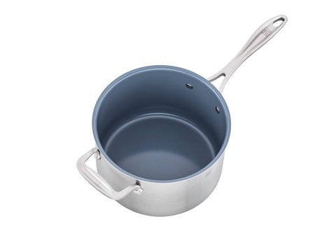 Spirit 3-Ply Ceramic Nonstick - 4-qt Stainless Steel Ceramic Nonstick Saucepan