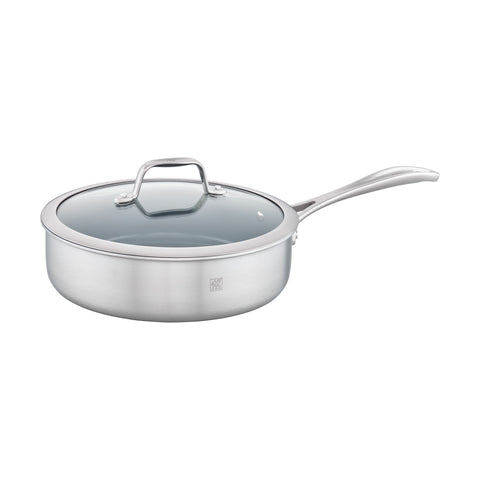Spirit 3-Ply Ceramic Nonstick - 3-qt Stainless Steel Ceramic Nonstick Sauté Pan