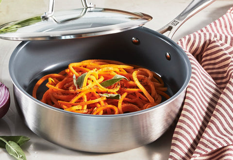 Spirit 3-Ply Ceramic Nonstick - 5-qt Stainless Steel Ceramic Nonstick Sauté Pan