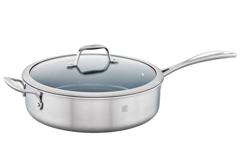 Spirit 3-Ply Ceramic Nonstick - 5-qt Stainless Steel Ceramic Nonstick Sauté Pan