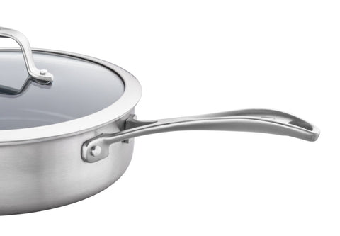 Spirit 3-Ply Ceramic Nonstick - 5-qt Stainless Steel Ceramic Nonstick Sauté Pan