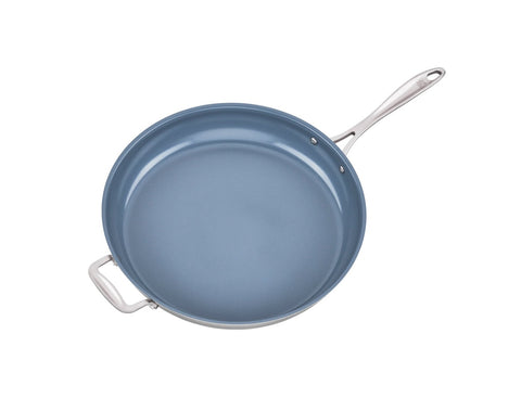 Spirit 3-Ply Ceramic Nonstick - 14" Stainless Steel Ceramic Nonstick Fry Pan