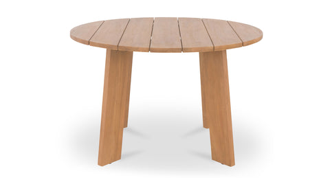 Delta Round Outdoor Dining Table Natural