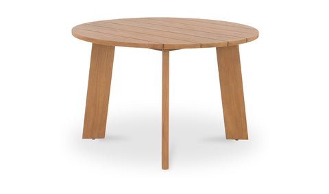 Delta Round Outdoor Dining Table Natural