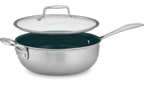 Clad CFX - 4.5-qt Stainless Steel Ceramic Nonstick Perfect Pan